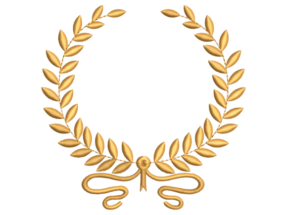 Download Golden Laurel Bow Wreath Frame - Wreath Collection